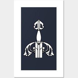 Tizona sword garnish (white) Posters and Art